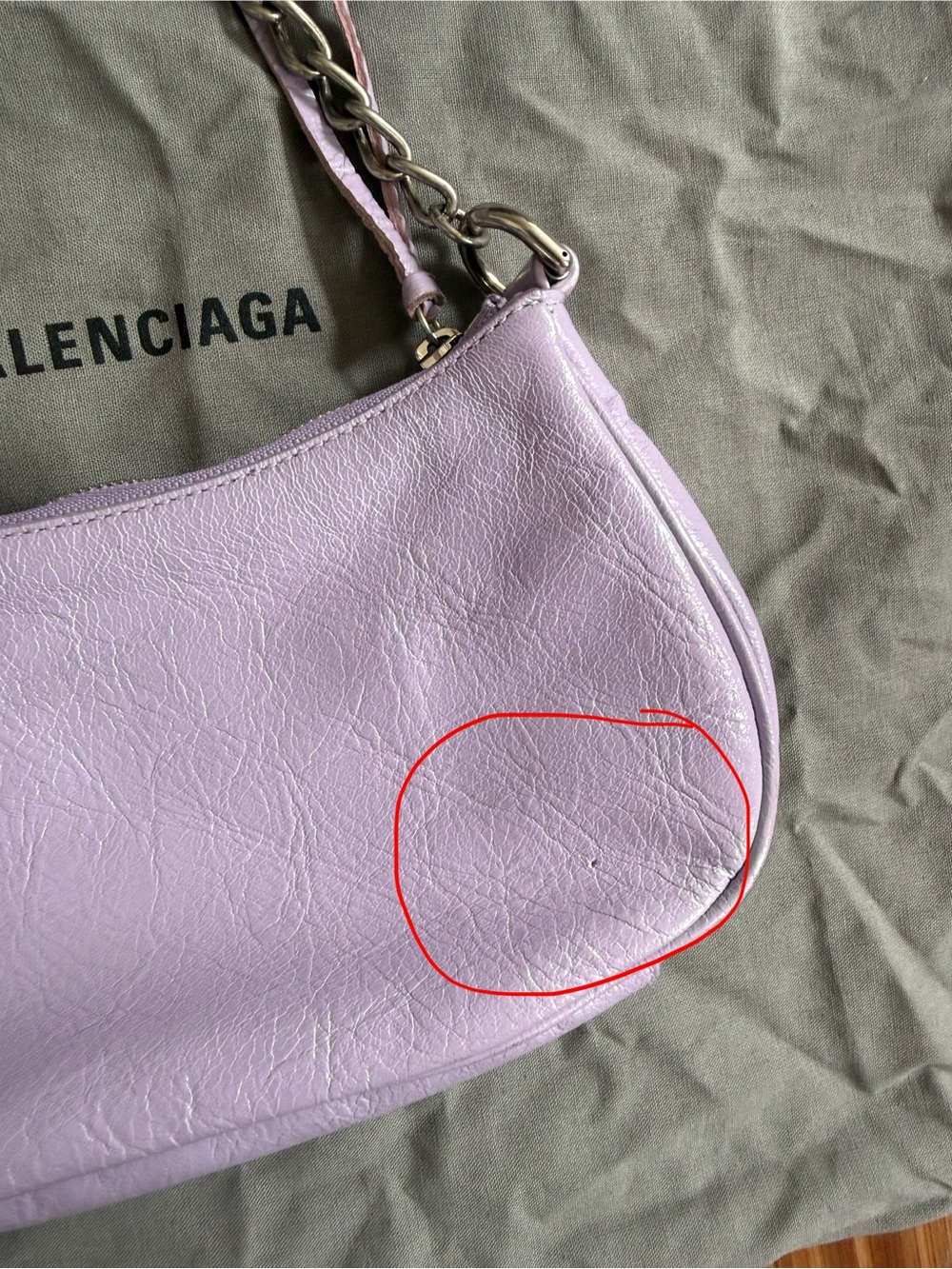 Le Cagole Mini Leather Shoulder Bag - Picture 8 of 12